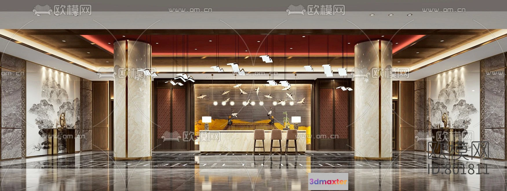 1110490 - Hotel Lobby 3D Scenes - 0521