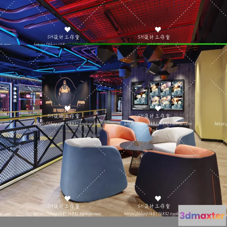 1116542 - GYM AND YOGA 3D SCENES - VRAY RENDER - 001