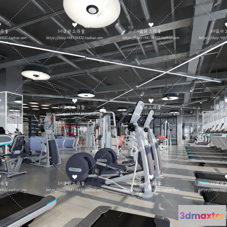 1116544 - GYM AND YOGA 3D SCENES - VRAY RENDER - 002