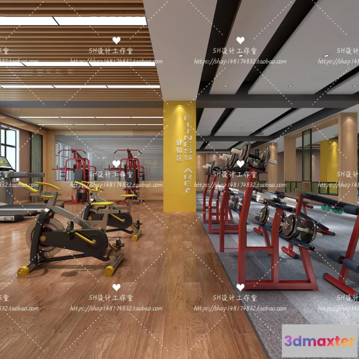1116558 - GYM AND YOGA 3D SCENES - VRAY RENDER - 009