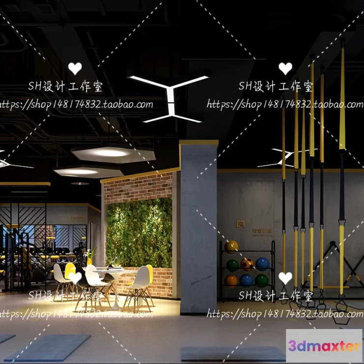 1116562 - GYM AND YOGA 3D SCENES - VRAY RENDER - 011