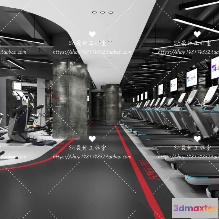 1116564 - GYM AND YOGA 3D SCENES - VRAY RENDER - 012