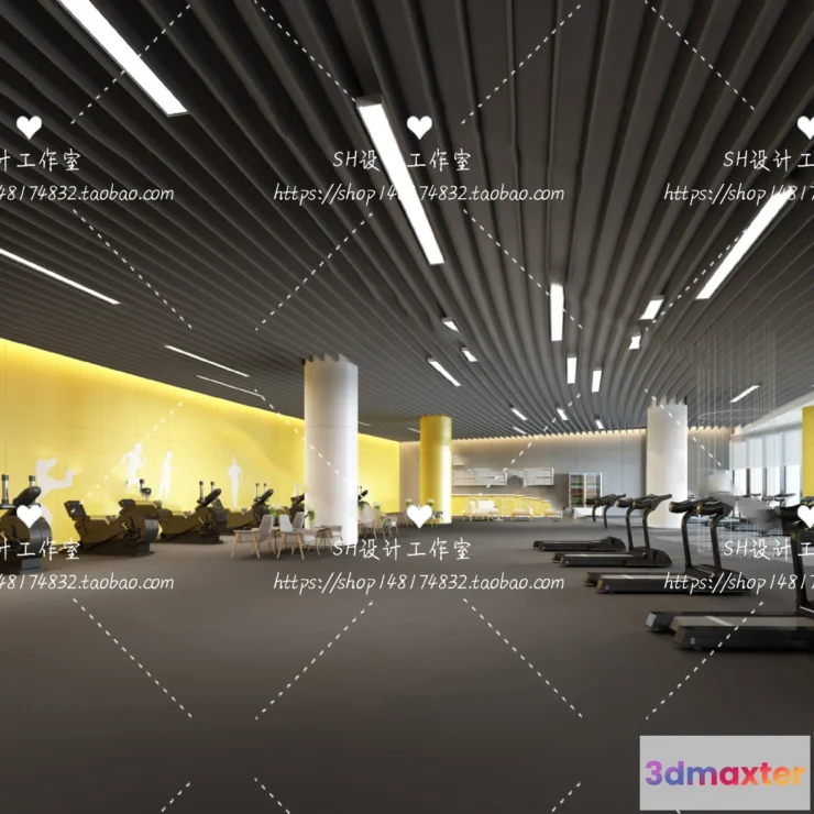 1116574 - GYM AND YOGA 3D SCENES - VRAY RENDER - 017