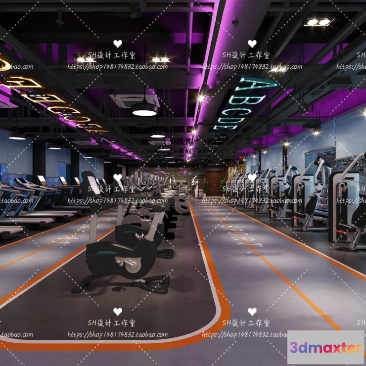 1116588 - GYM AND YOGA 3D SCENES - VRAY RENDER - 024