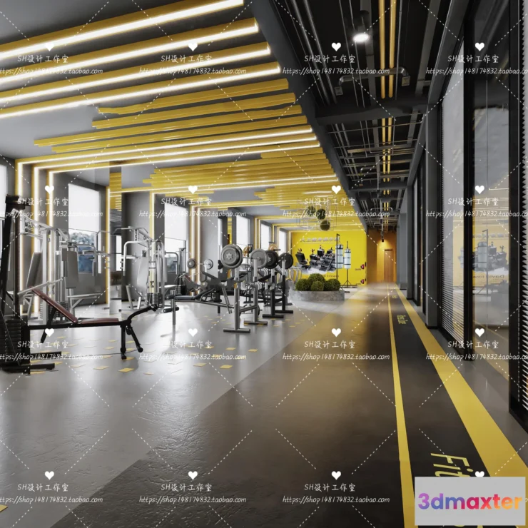 1116596 - GYM AND YOGA 3D SCENES - VRAY RENDER - 028