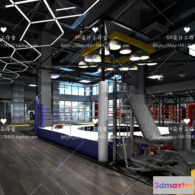 1116598 - GYM AND YOGA 3D SCENES - VRAY RENDER - 029