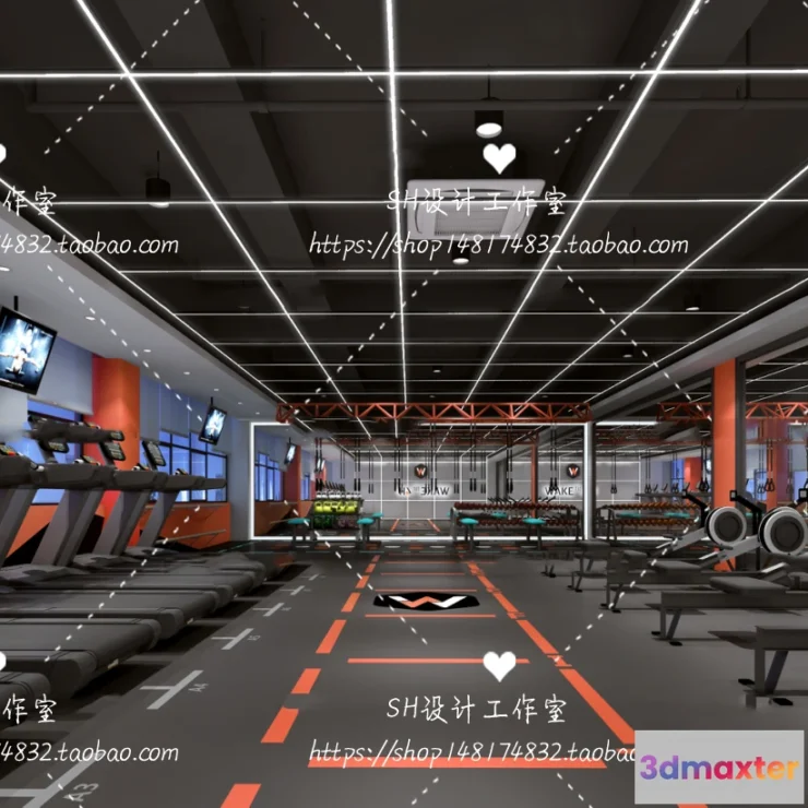 1116600 - GYM AND YOGA 3D SCENES - VRAY RENDER - 030