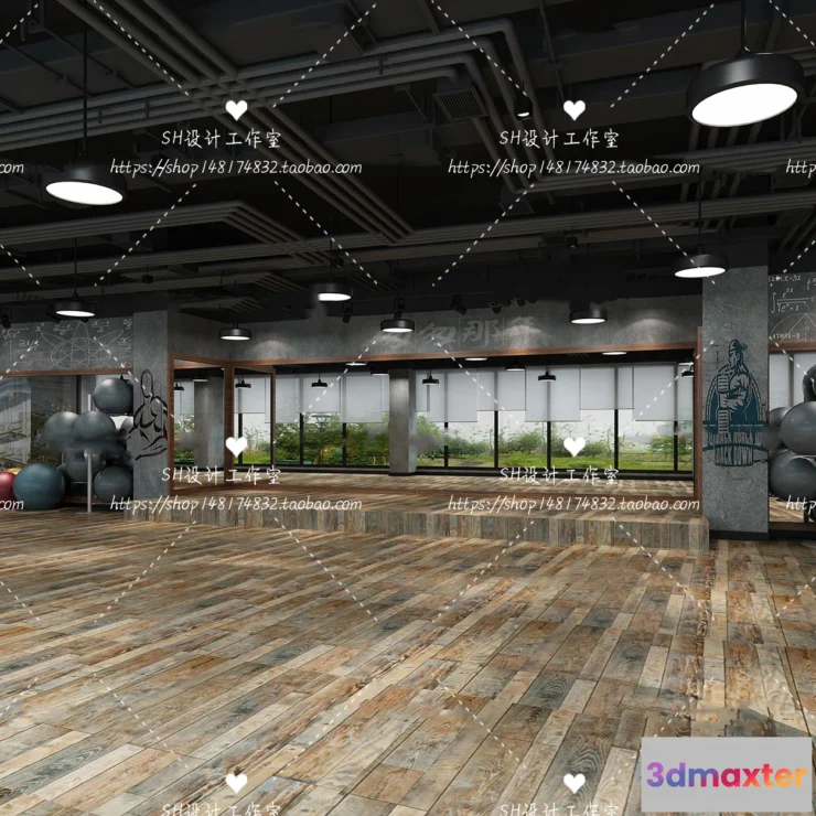 1116608 - GYM AND YOGA 3D SCENES - VRAY RENDER - 034