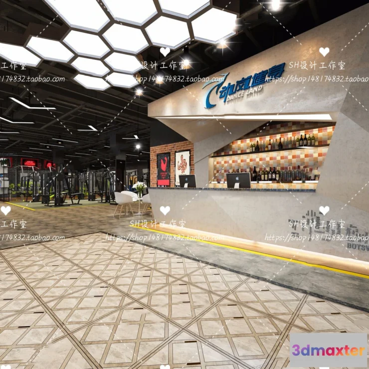 1116610 - GYM AND YOGA 3D SCENES - VRAY RENDER - 035