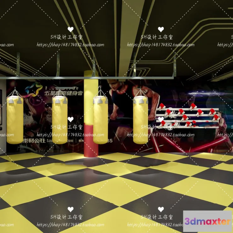 1116618 - GYM AND YOGA 3D SCENES - VRAY RENDER - 039