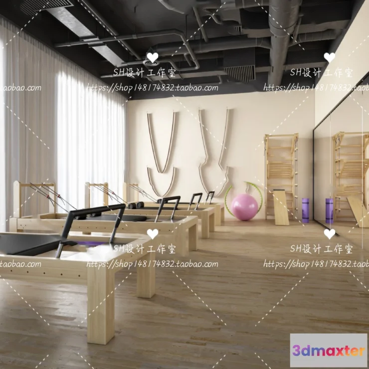 1116624 - GYM AND YOGA 3D SCENES - VRAY RENDER - 042