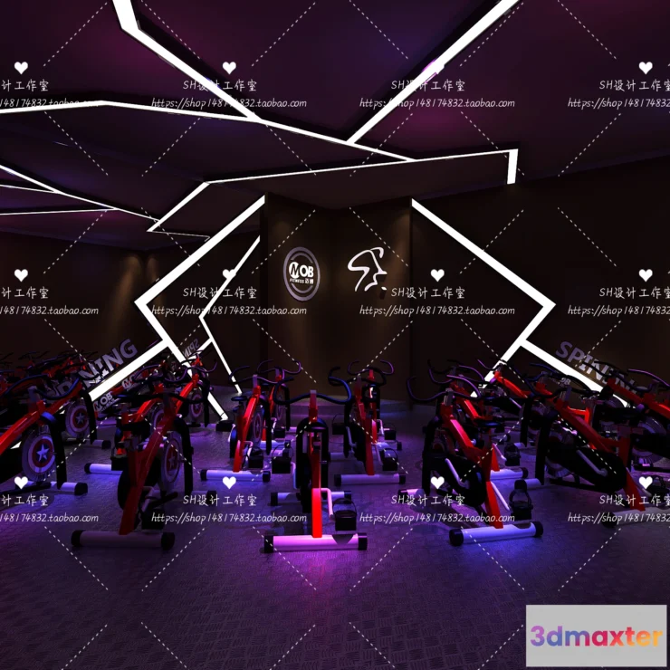 1116626 - GYM AND YOGA 3D SCENES - VRAY RENDER - 043