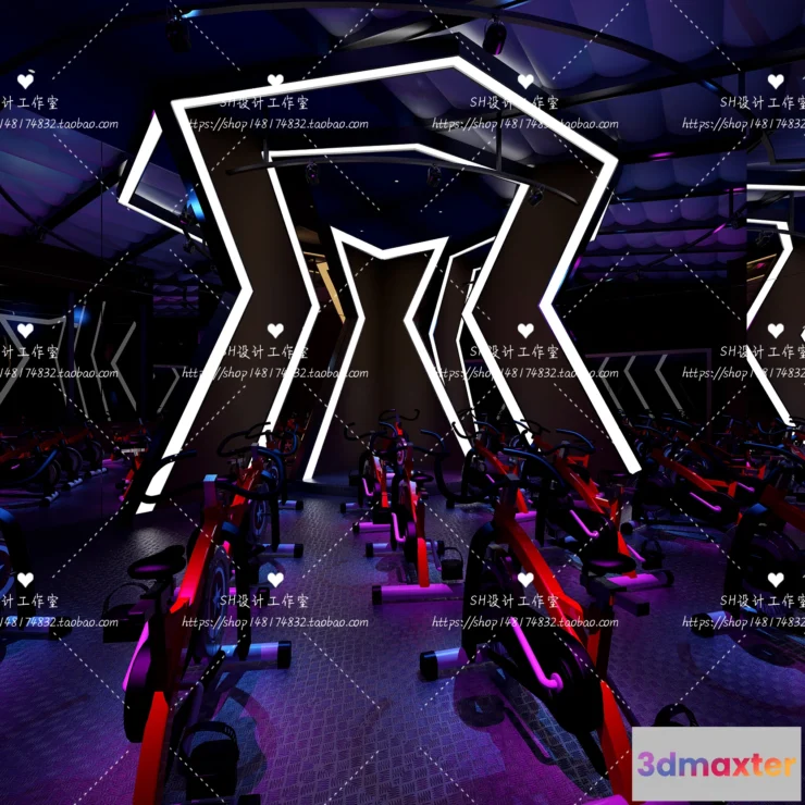 1116628 - GYM AND YOGA 3D SCENES - VRAY RENDER - 044