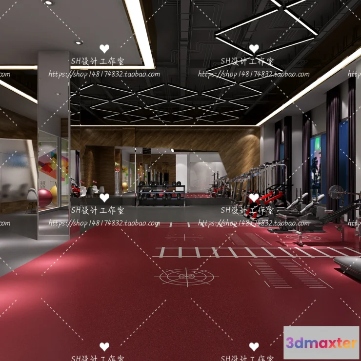 1116634 - GYM AND YOGA 3D SCENES - VRAY RENDER - 047