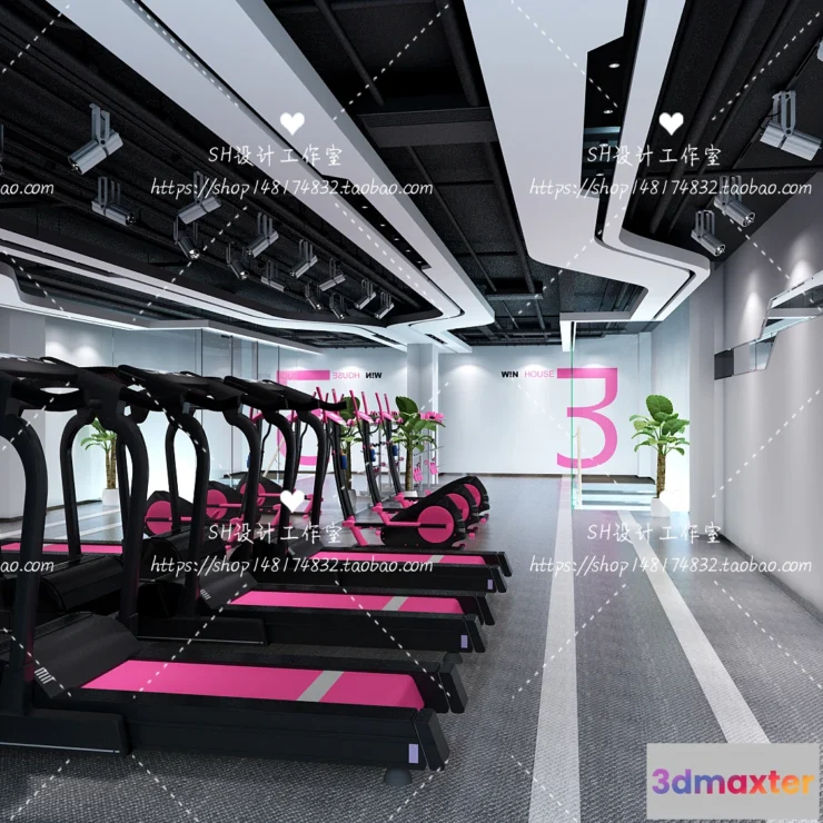 1116636 - GYM AND YOGA 3D SCENES - VRAY RENDER - 048