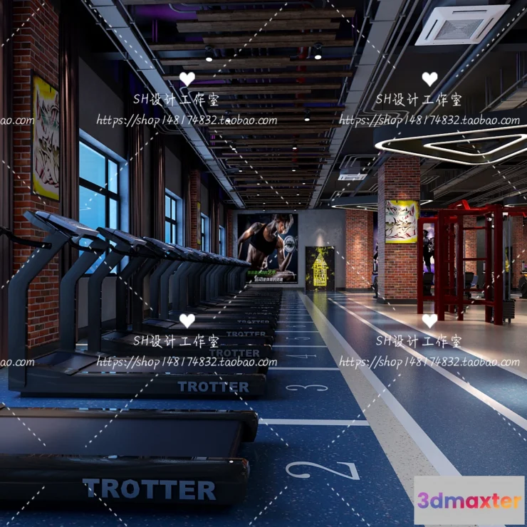 1116638 - GYM AND YOGA 3D SCENES - VRAY RENDER - 049