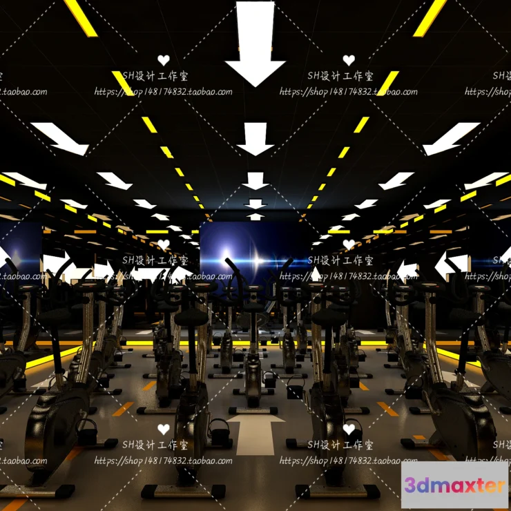1116640 - GYM AND YOGA 3D SCENES - VRAY RENDER - 050