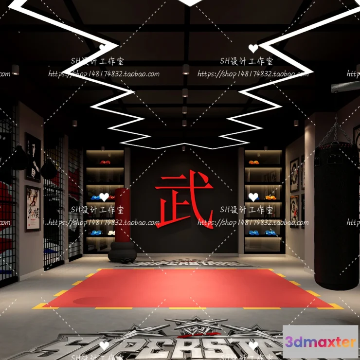 1116642 - GYM AND YOGA 3D SCENES - VRAY RENDER - 051