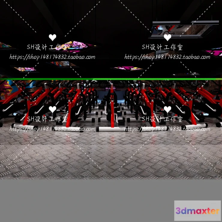 1116648 - GYM AND YOGA 3D SCENES - VRAY RENDER - 054