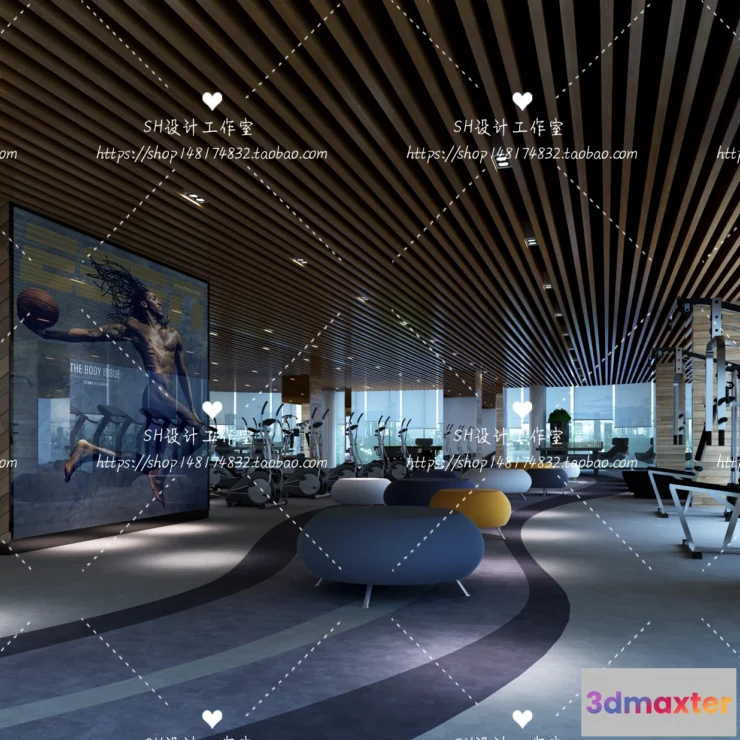 1116652 - GYM AND YOGA 3D SCENES - VRAY RENDER - 056