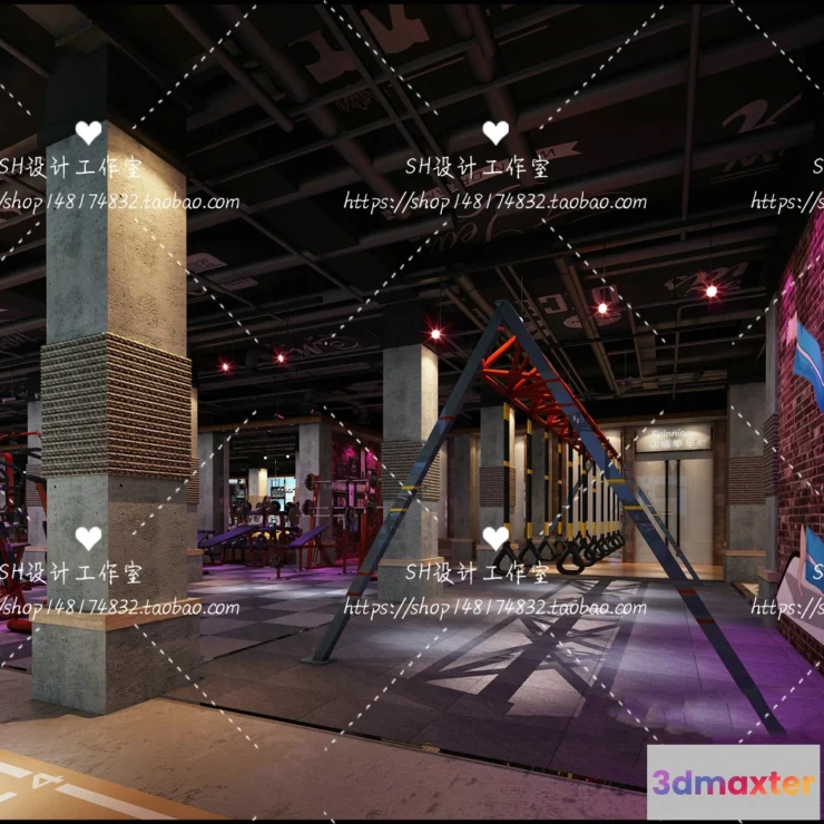 1116654 - GYM AND YOGA 3D SCENES - VRAY RENDER - 057