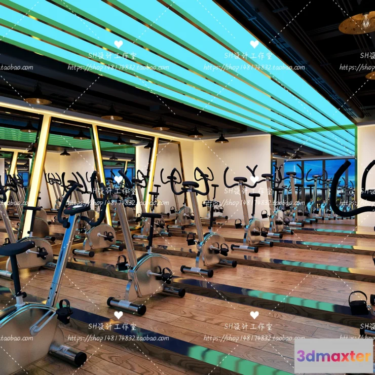 1116656 - GYM AND YOGA 3D SCENES - VRAY RENDER - 058