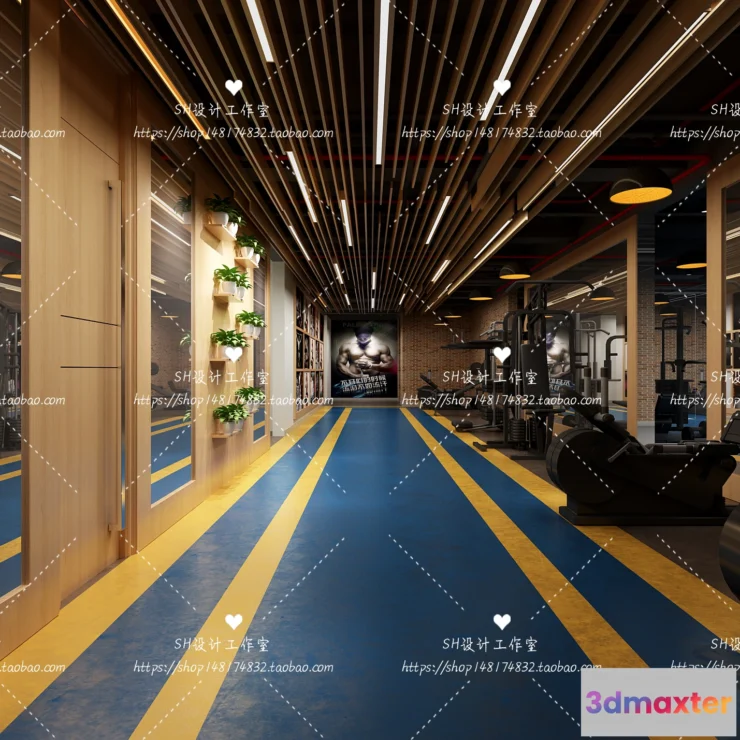 1116662 - GYM AND YOGA 3D SCENES - VRAY RENDER - 061