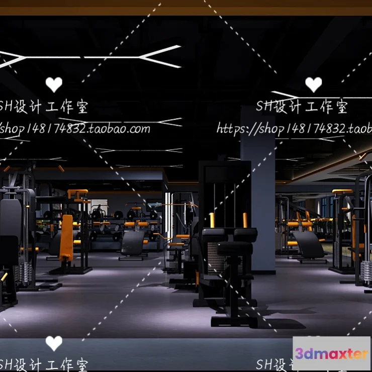 1116666 - GYM AND YOGA 3D SCENES - VRAY RENDER - 063