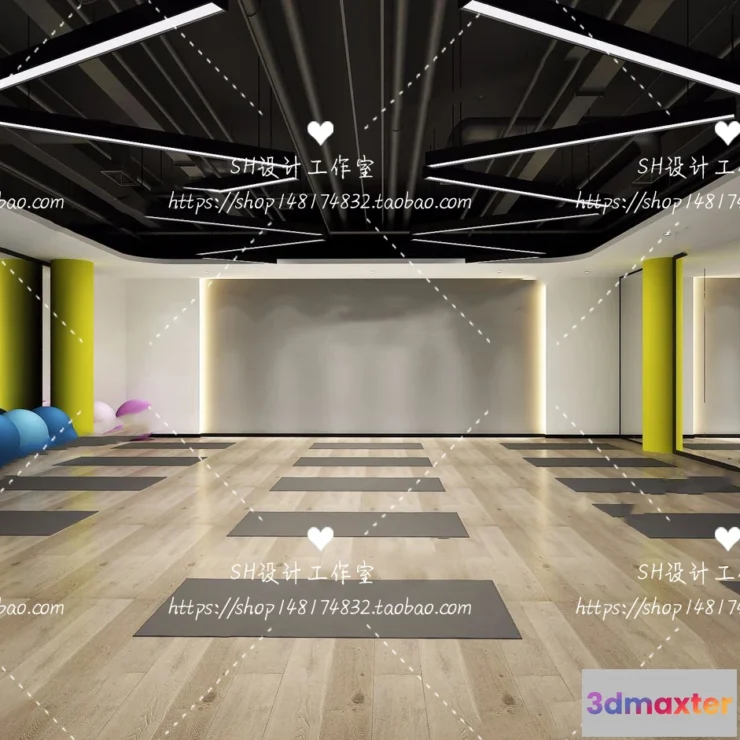 1116686 - GYM AND YOGA 3D SCENES - VRAY RENDER - 073