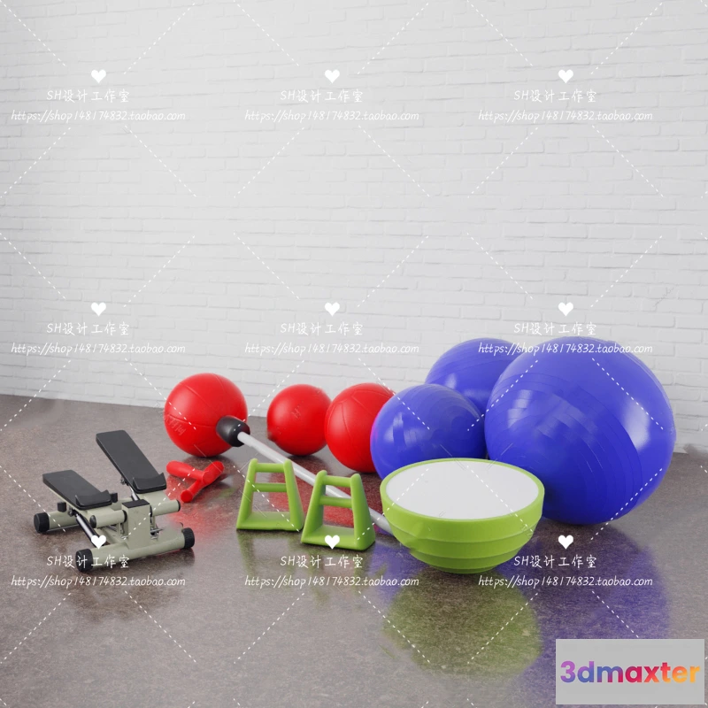 1116694 - GYM AND YOGA 3D SCENES - VRAY RENDER - 077