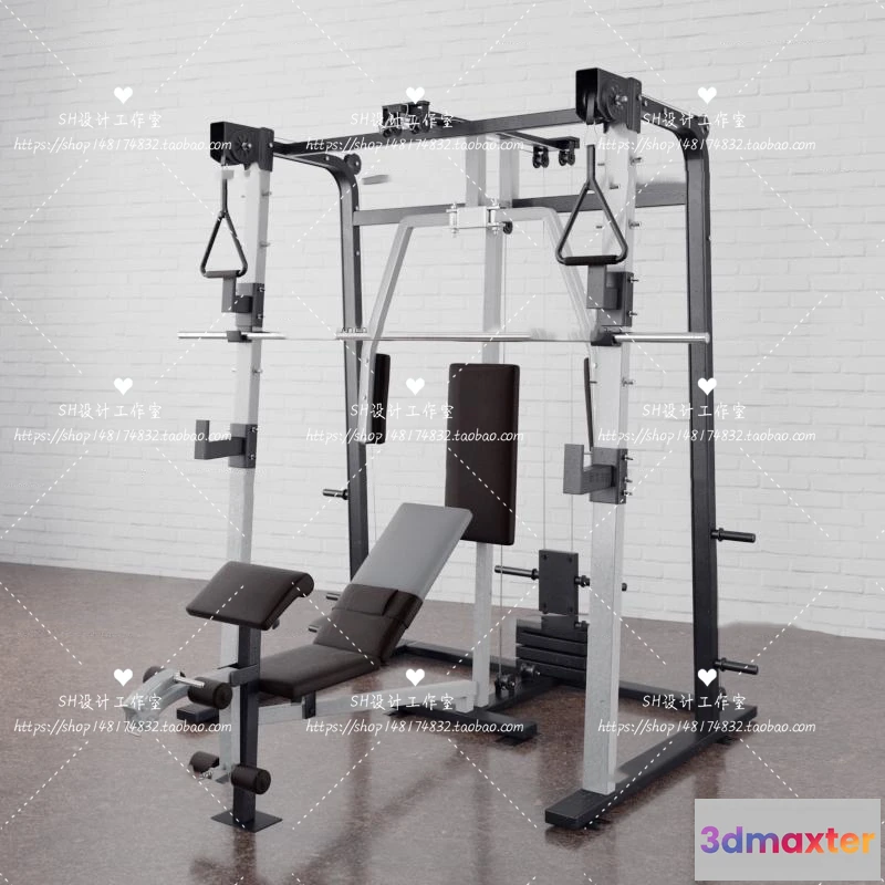 1116748 - GYM AND YOGA 3D SCENES - VRAY RENDER - 104