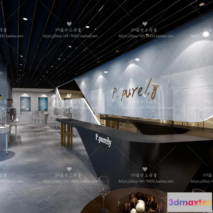 1116836 - JEWELRY SHOP 3D SCENES - VRAY RENDER - 02