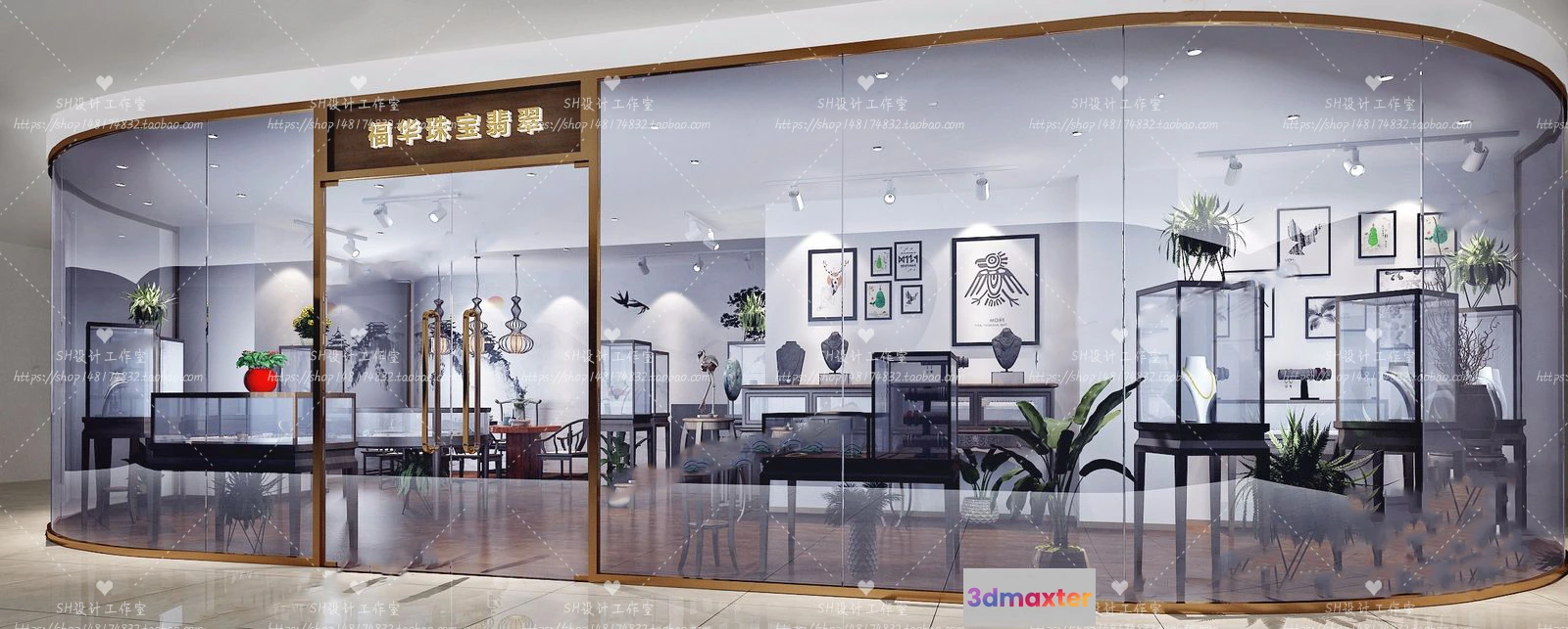 1116860 - JEWELRY SHOP 3D SCENES - VRAY RENDER - 14