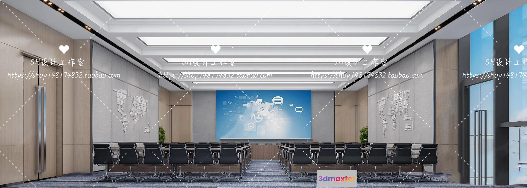 1119020 - MEETING ROOM 3D SCENES - VRAY RENDER - 91