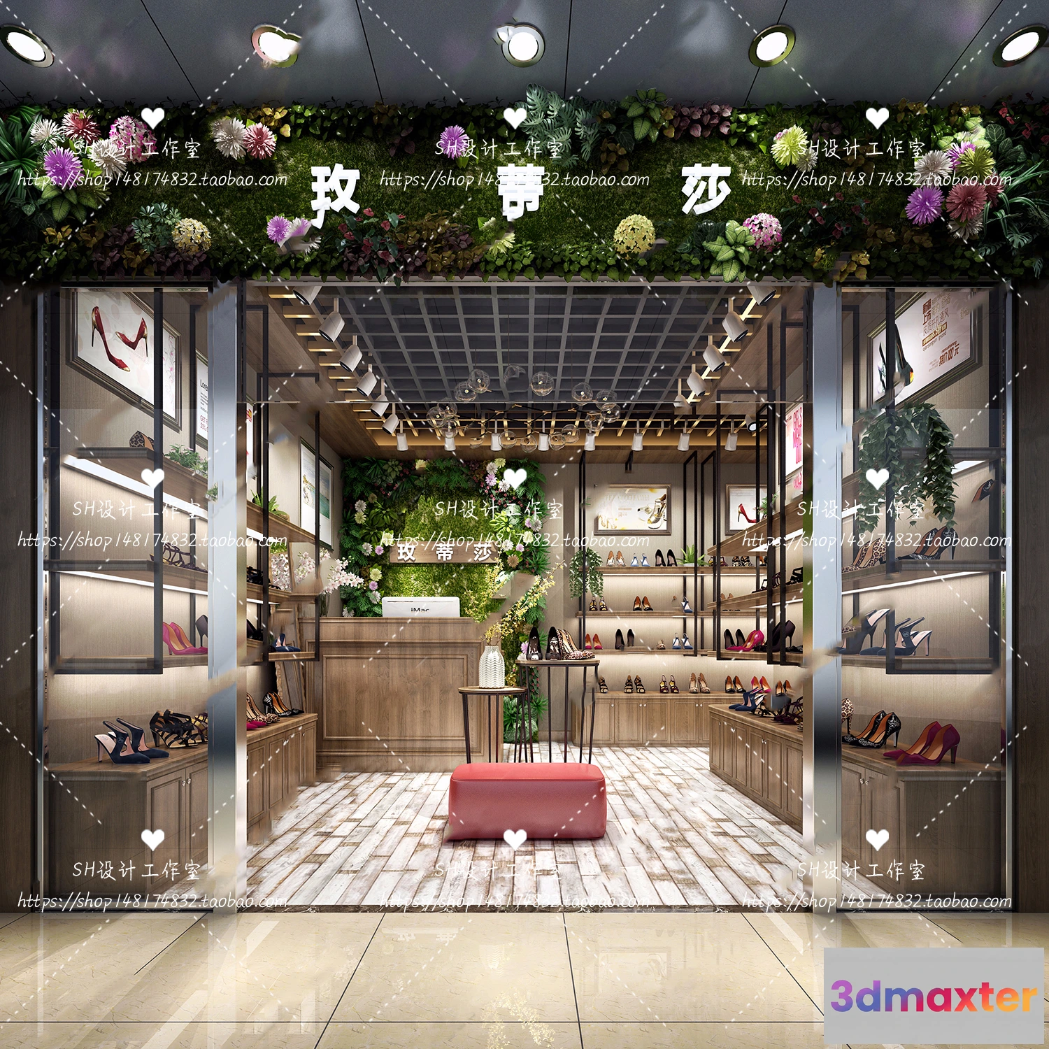 1119226 - SHOE STORE 3D SCENES - VRAY RENDER - 01