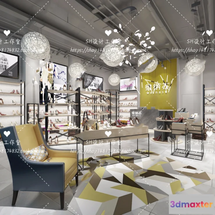 1119232 - SHOE STORE 3D SCENES - VRAY RENDER - 04