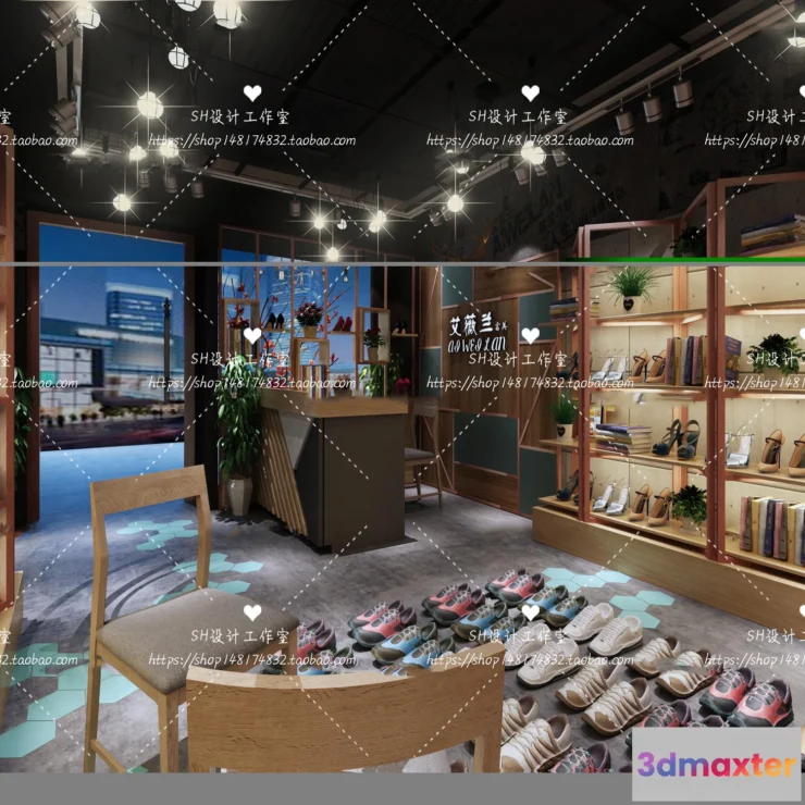 1119234 - SHOE STORE 3D SCENES - VRAY RENDER - 05