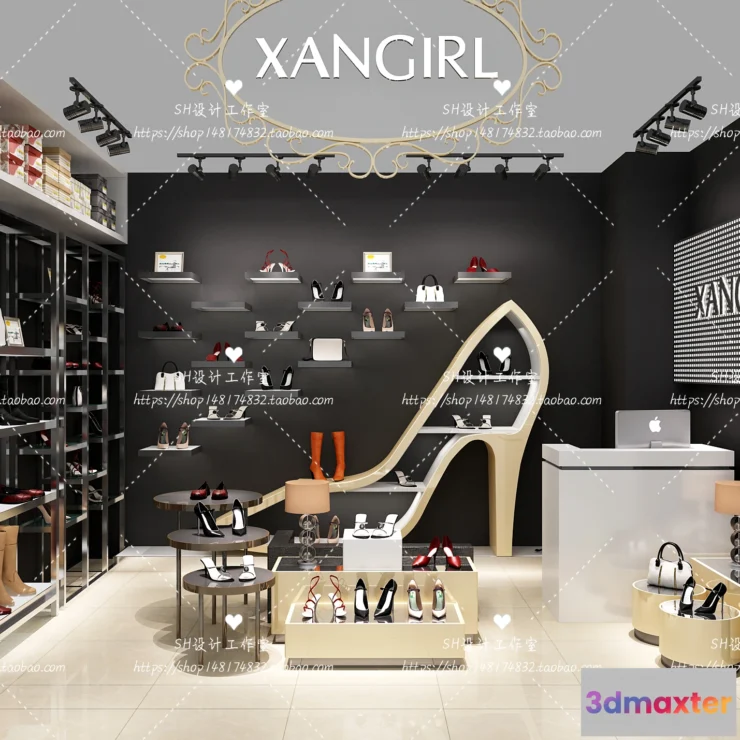 1119238 - SHOE STORE 3D SCENES - VRAY RENDER - 07