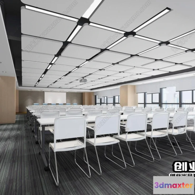 1124064 - 3D OFFICE INTERIOR (VRAY) - MEETING ROOM 3D SCENES - 004