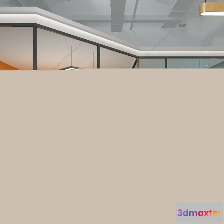 1124074 - 3D OFFICE INTERIOR (VRAY) - MEETING ROOM 3D SCENES - 009