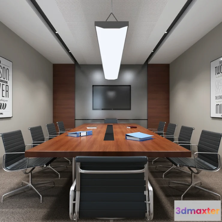 1124108 - 3D OFFICE INTERIOR (VRAY) - MEETING ROOM 3D SCENES - 026
