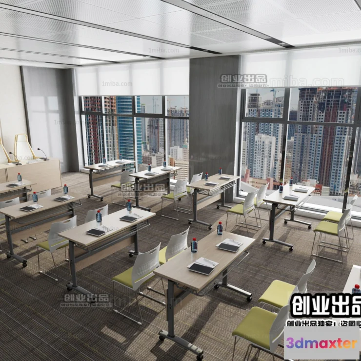 1124112 - 3D OFFICE INTERIOR (VRAY) - MEETING ROOM 3D SCENES - 028