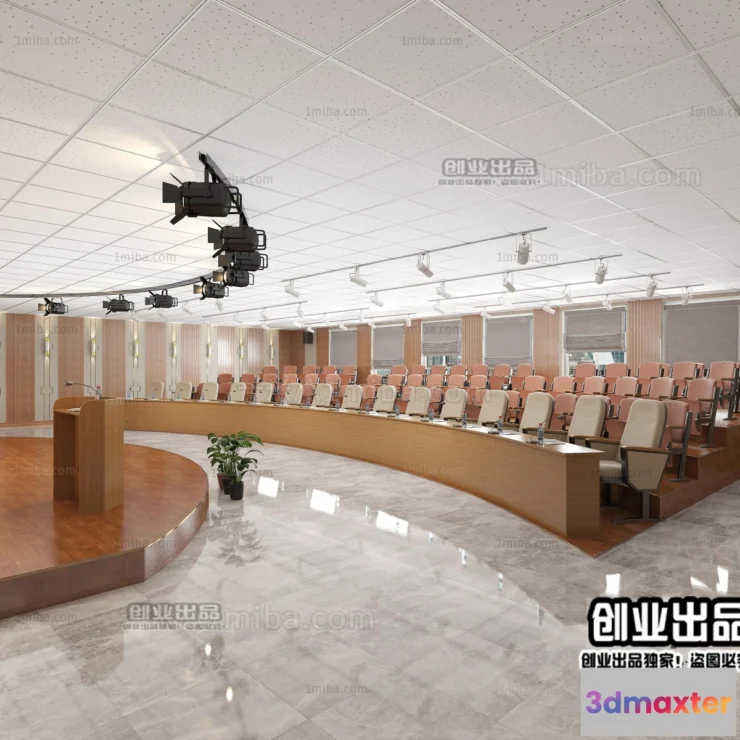 1124116 - 3D OFFICE INTERIOR (VRAY) - MEETING ROOM 3D SCENES - 030