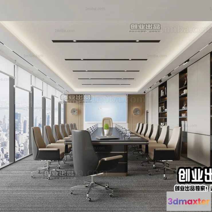 1124118 - 3D OFFICE INTERIOR (VRAY) - MEETING ROOM 3D SCENES - 031