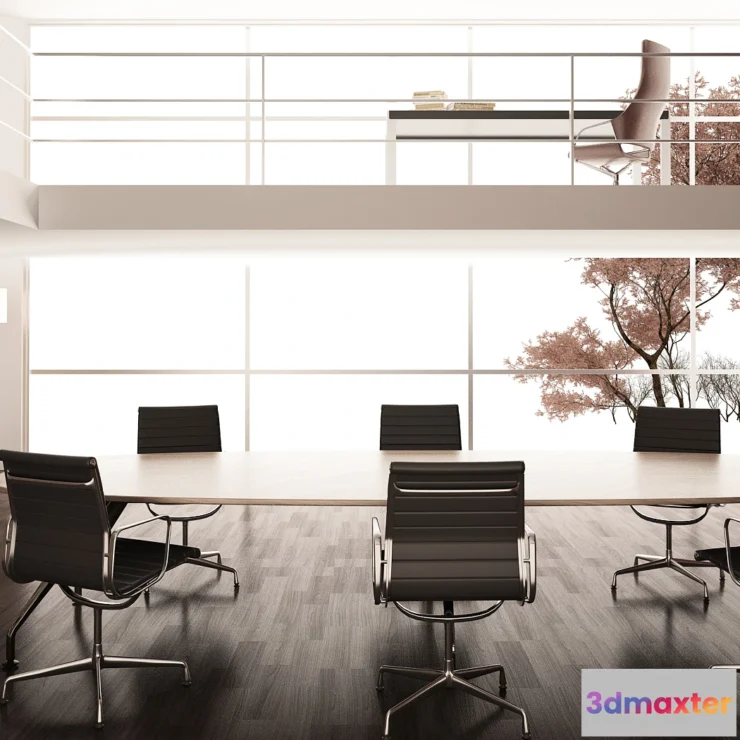 1124120 - 3D OFFICE INTERIOR (VRAY) - MEETING ROOM 3D SCENES - 032