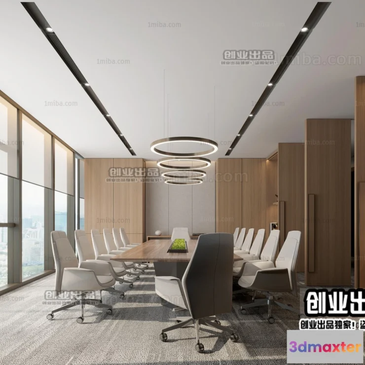 1124126 - 3D OFFICE INTERIOR (VRAY) - MEETING ROOM 3D SCENES - 035