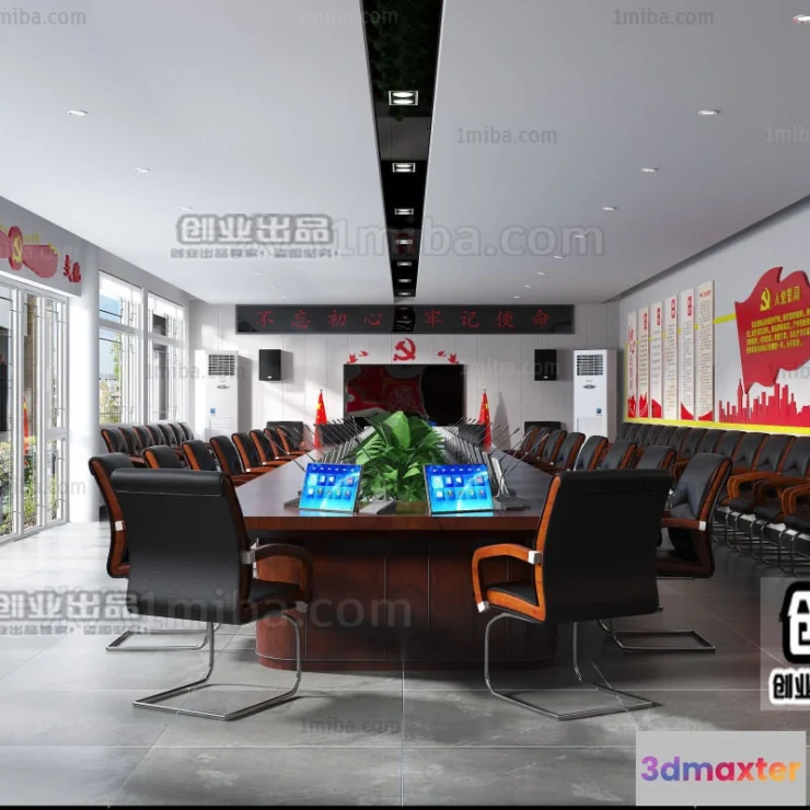 1124136 - 3D OFFICE INTERIOR (VRAY) - MEETING ROOM 3D SCENES - 040