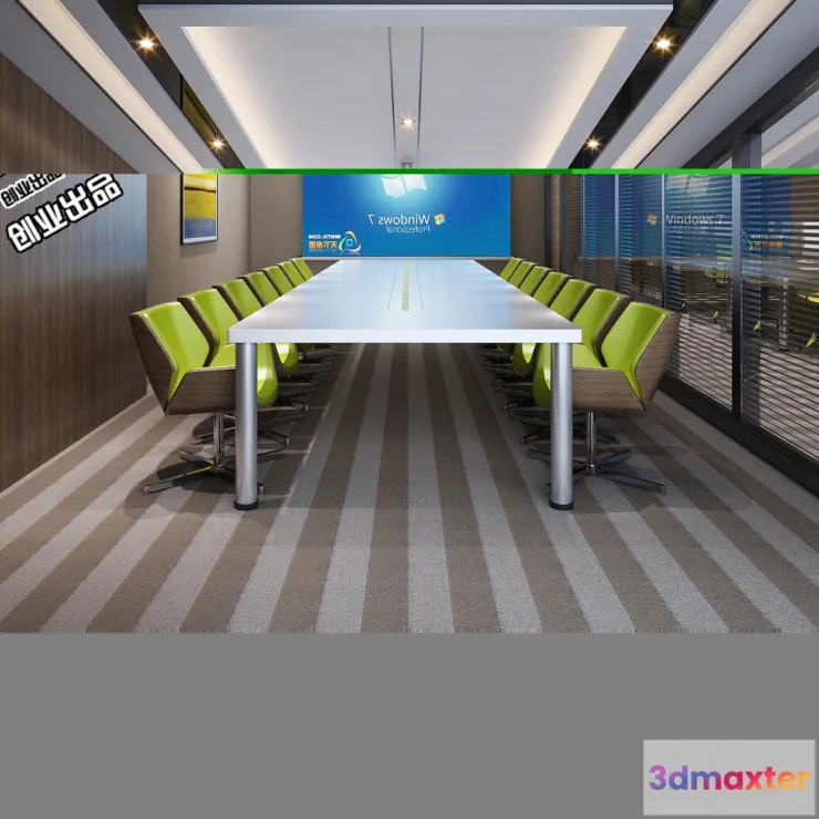 1124156 - 3D OFFICE INTERIOR (VRAY) - MEETING ROOM 3D SCENES - 050