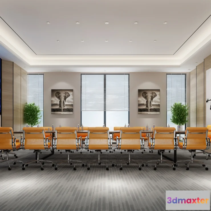 1124162 - 3D OFFICE INTERIOR (VRAY) - MEETING ROOM 3D SCENES - 053