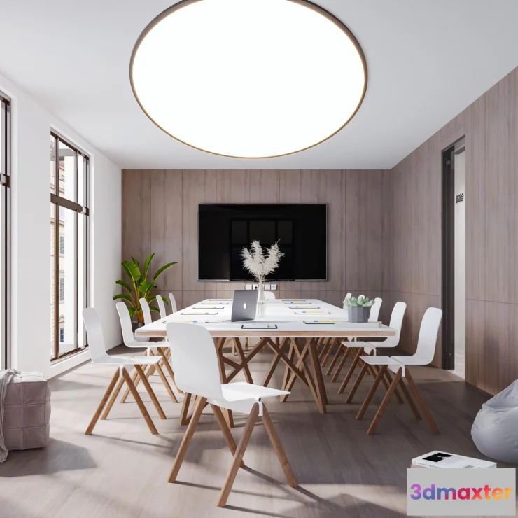 1124164 - 3D OFFICE INTERIOR (VRAY) - MEETING ROOM 3D SCENES - 054